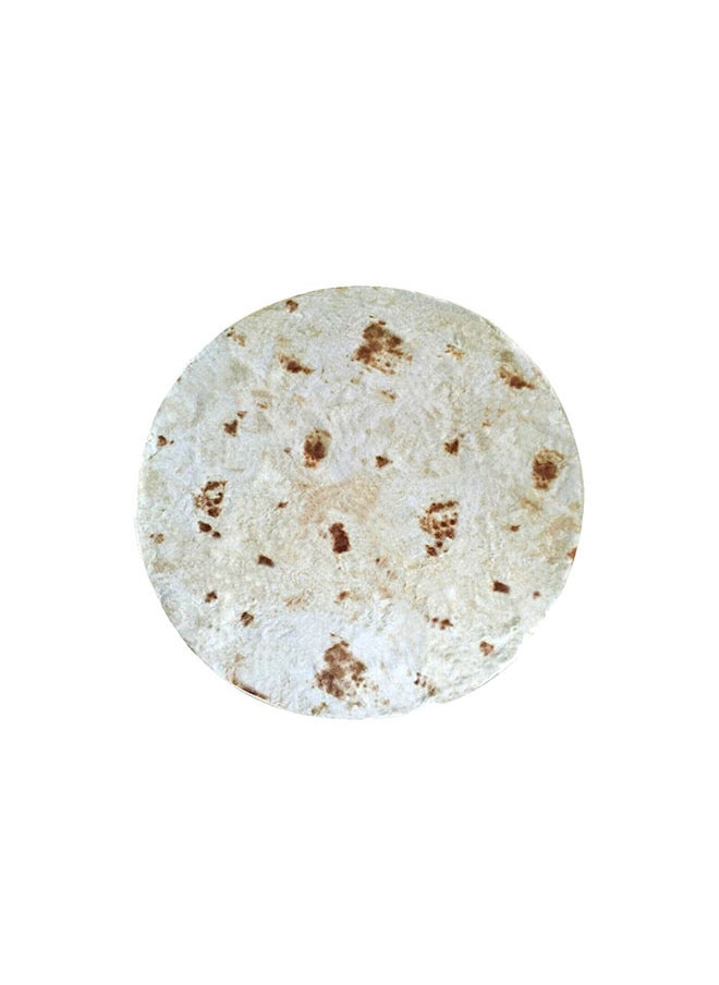 Chapati Pattern Round Beach Towel Multicolour 1.52 x 1.52meter