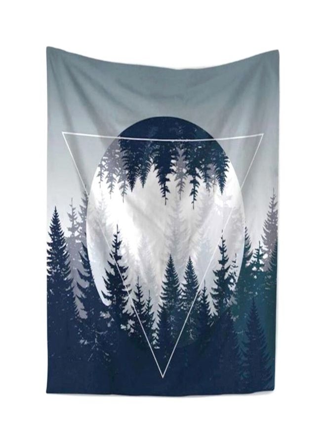 Printed Polyester Beach Towel Black/Grey/White