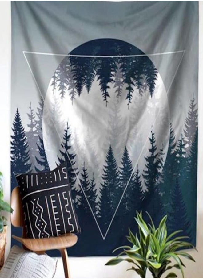 Printed Polyester Beach Towel Black/Grey/White