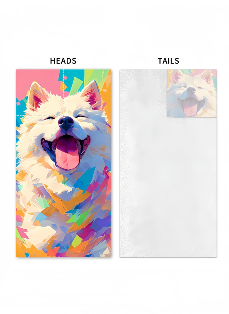 New Backpack Towel Cute Puppy Beach Towel and Fitness Towel Pool Towel Swimming Towel Men and Women Microfiber Towel Travel Backpack Towel 140x70 cm and Fitness Towel 55.1X27.5 Inch