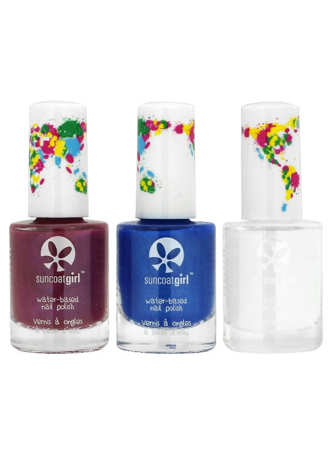 SuncoatGirl, Water-Based Nail Polish, Mermaid Princess, 4 Piece Kit