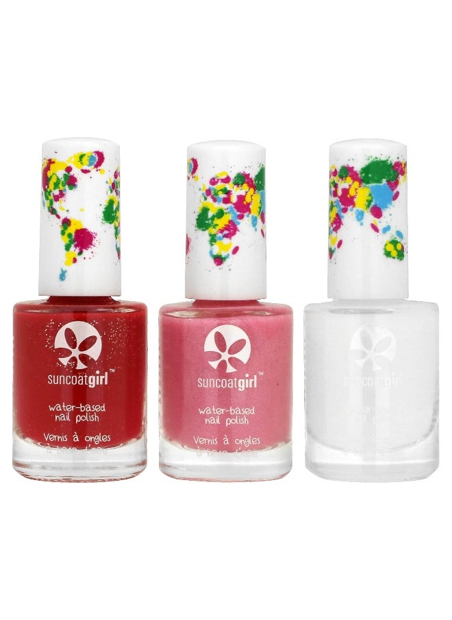 SuncoatGirl, Water-Based Nail Polish, Ballerina Beauty, 4 Piece Kit