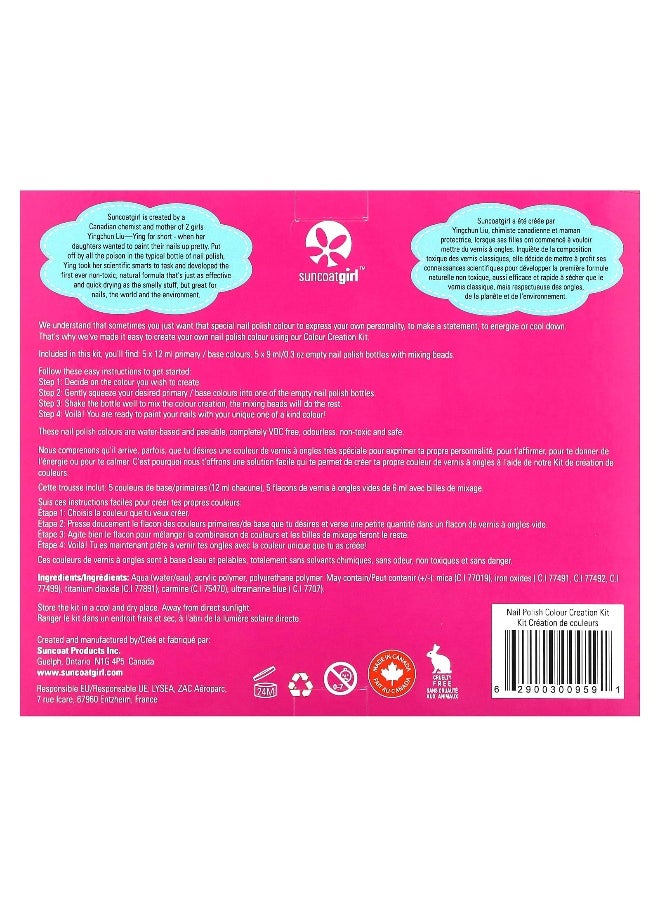 SuncoatGirl, Water-Based Nail Polish Color Creation Kit, 10 Piece Kit