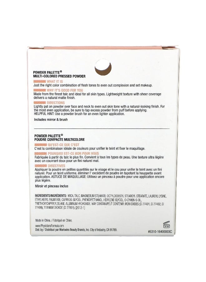 Physicians Formula, Powder Palette, Multi-Colored Pressed Powder, 1640 Translucent, 0.3 oz (9 g)
