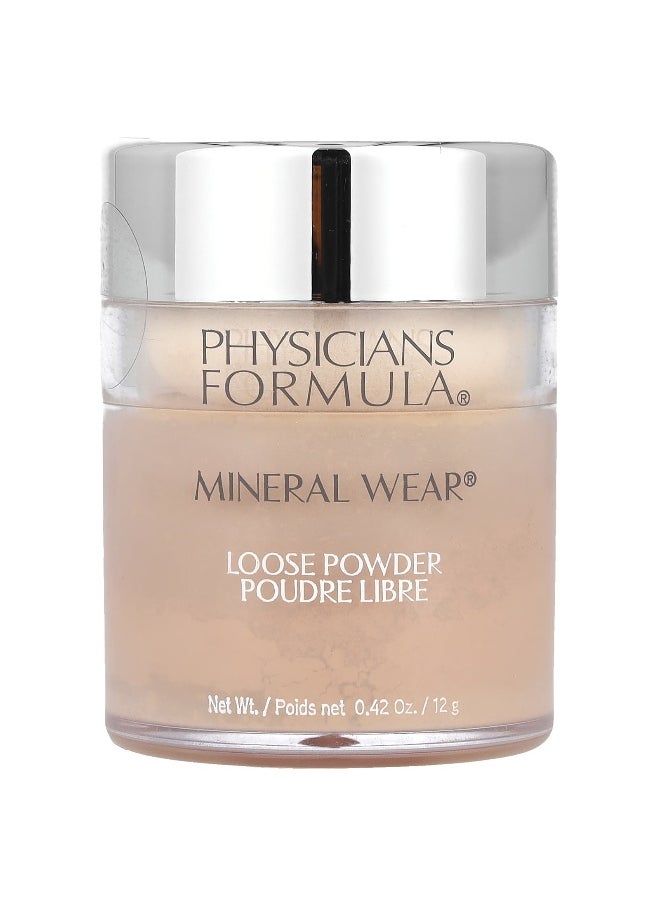 Physicians Formula, Mineral Wear, Loose Powder, PF10950 Medium Beige, 0.42 oz (12 g)