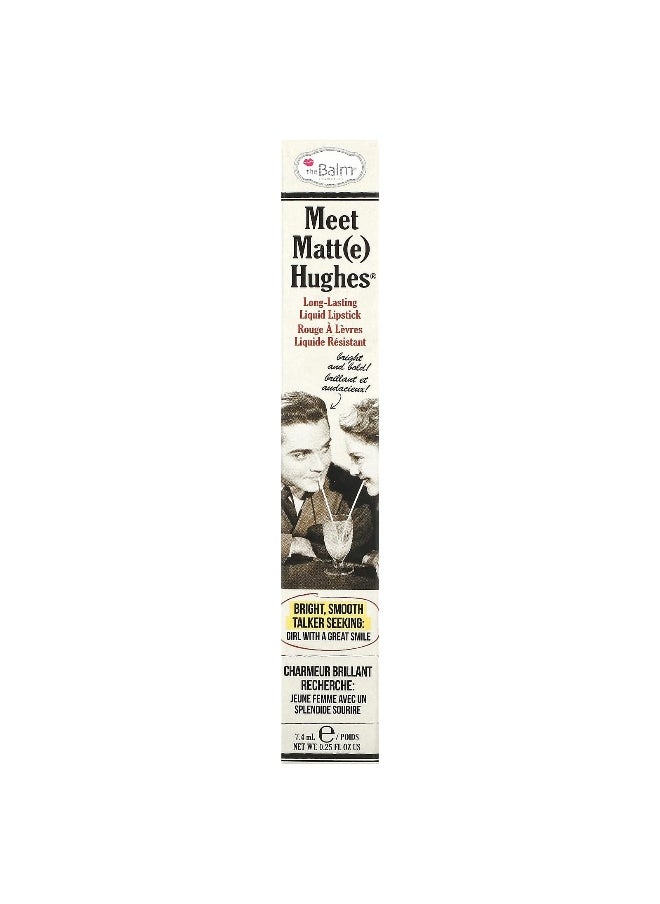theBalm Cosmetics, Meet Matt(e) Hughes, Long-Lasting Liquid Lipstick, Committed, 0.25 fl oz (7.4 ml)