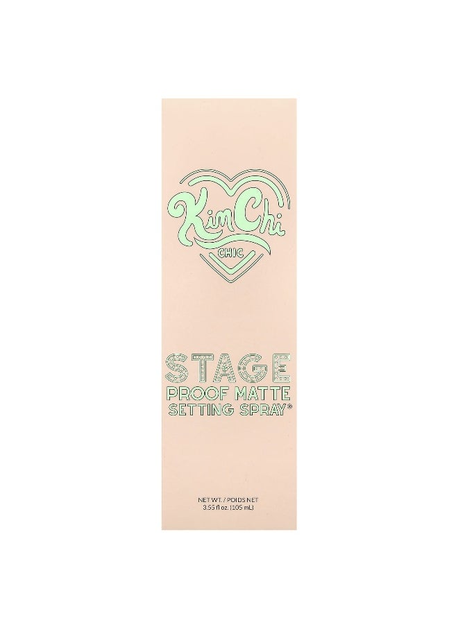 KimChi Chic Beauty, Stage Proof Matte Setting Spray®, 01 Matte Finish, 3.55 fl oz (105 ml)