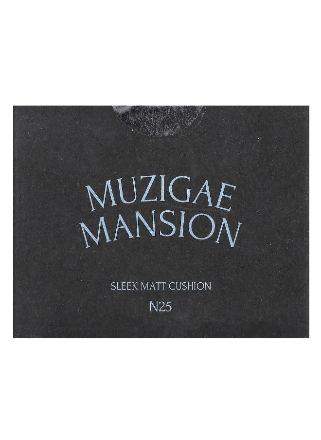 Muzigae Mansion, Sleek Matt Cushion, SPF 50, PA4+, N25, 15 g