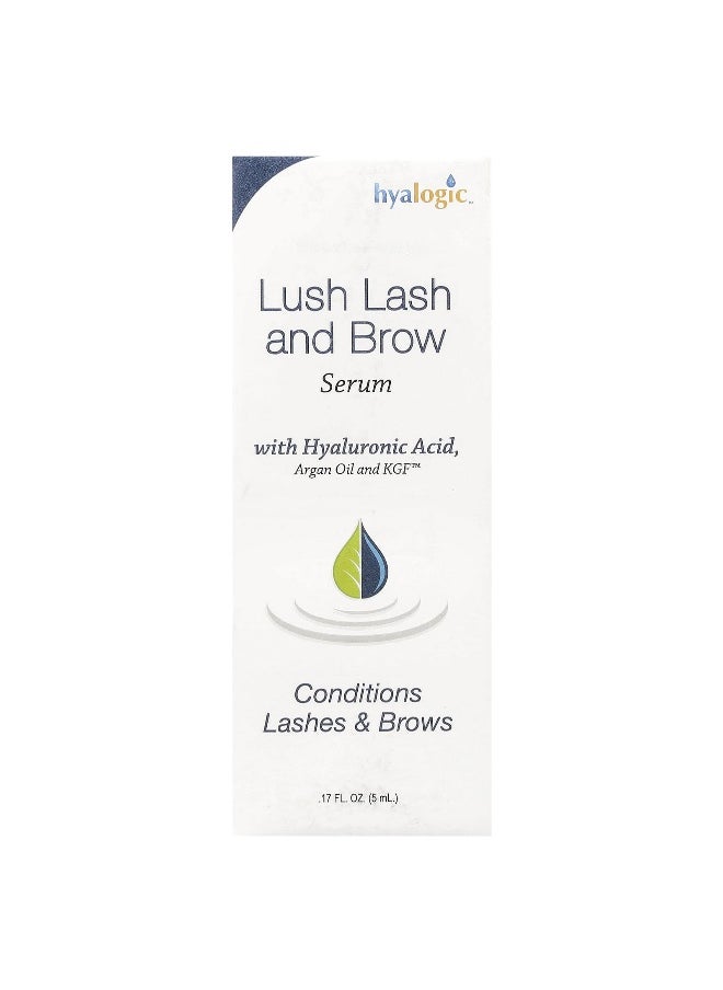 Hyalogic, Lush Lash and Brow Serum, 0.17 fl oz (5 ml)