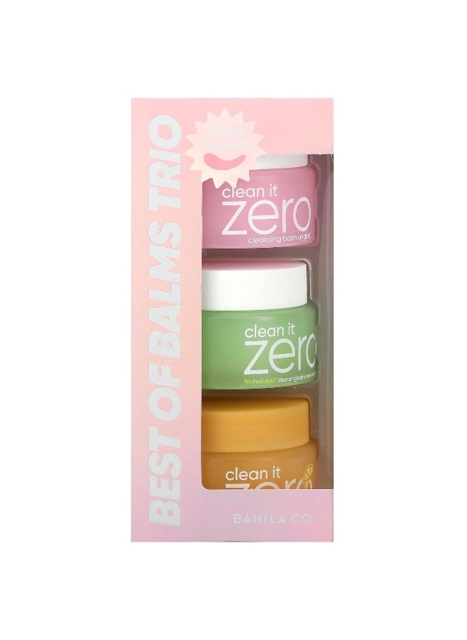 Banila Co, Best of Balms Trio, Clean it Zero Cleansing Balms, 3 Pack, 0.84 fl oz (25 ml) Each