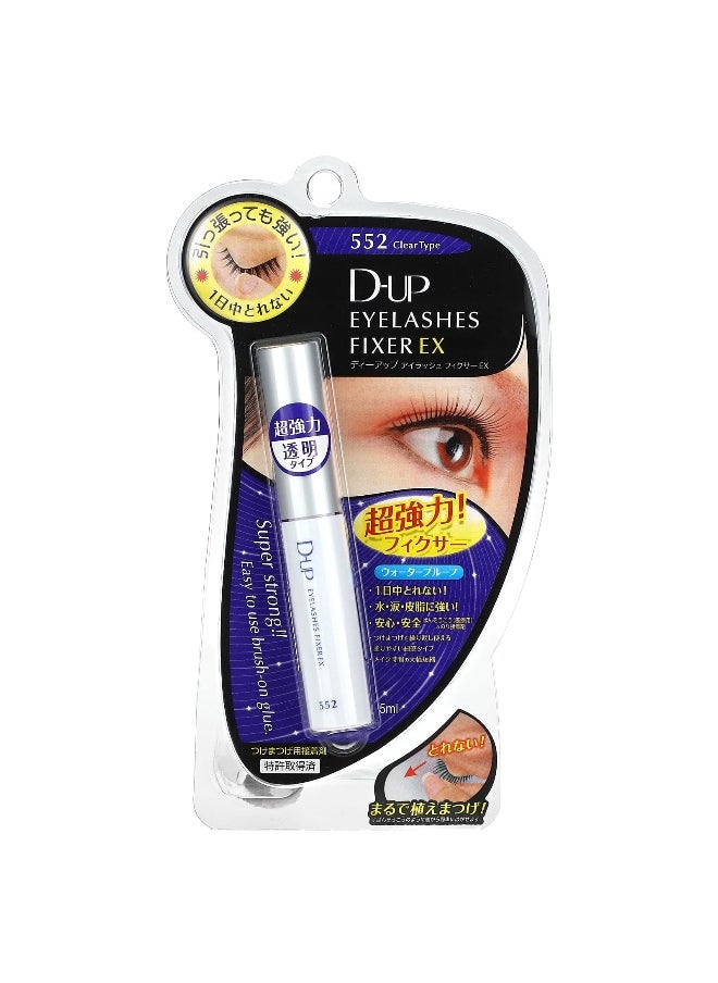 D-UP, Eyelashes Fixer Ex, 552 Clear Type, 0.17 fl oz (5 ml)