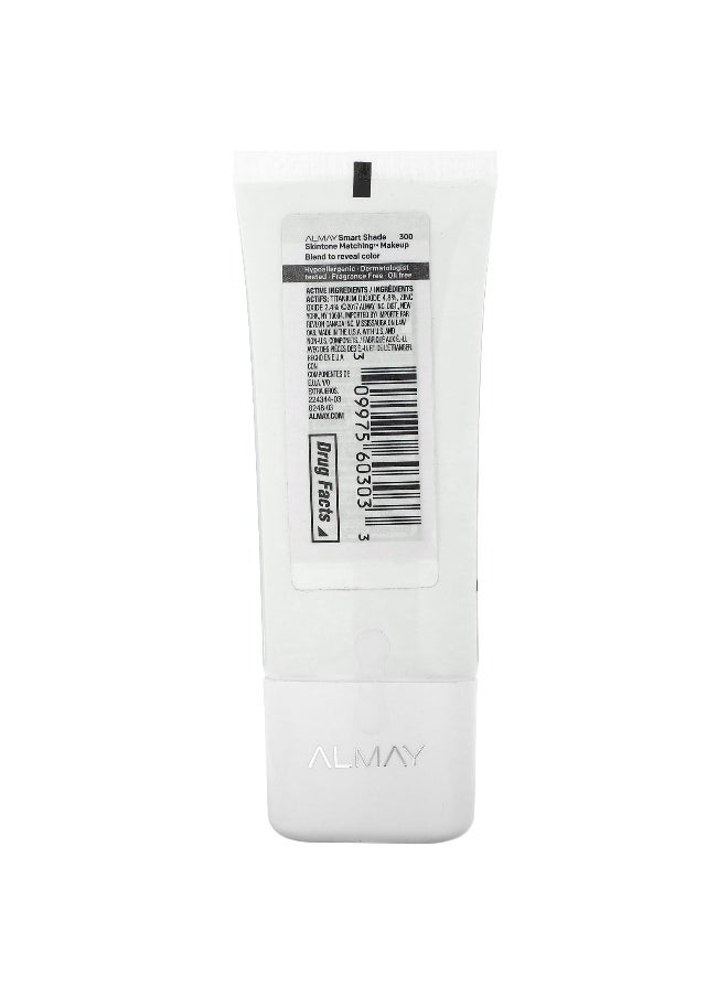 Almay, Smart Shade, Skintone Matching Makeup, SPF 15, 300 Straight Up Medium, 1 fl oz (30 ml)