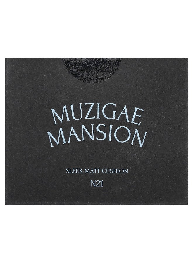 Muzigae Mansion, Sleek Matt Cushion, SPF 50, PA4+, N21, 15 g