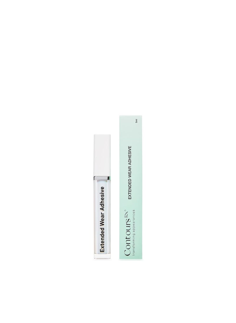 Contours Rx Extended Wear Lash Adhesive - Eyelash Bond & Extended Wear Adhesive for Our Lids by Design Correcting Strips - Long Lasting Seal and Bond -Allergy-Free, Smudge-Free & Non-Damaging (5ml)