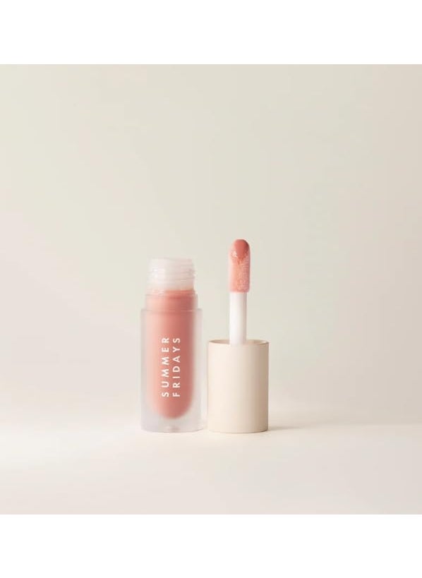 Summer Fridays Dream Lip Oil in Bare Sand  Complimentary Sheet Masque