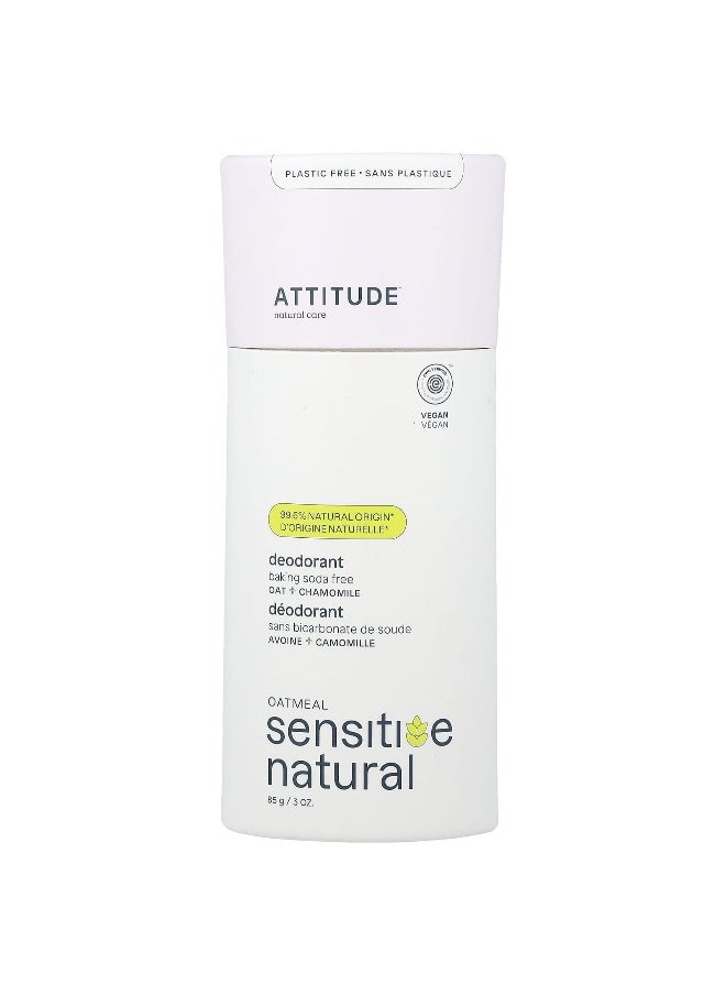 ATTITUDE, Oatmeal Sensitive Natural, Deodorant, Chamomile, 3 oz ( 85 g)