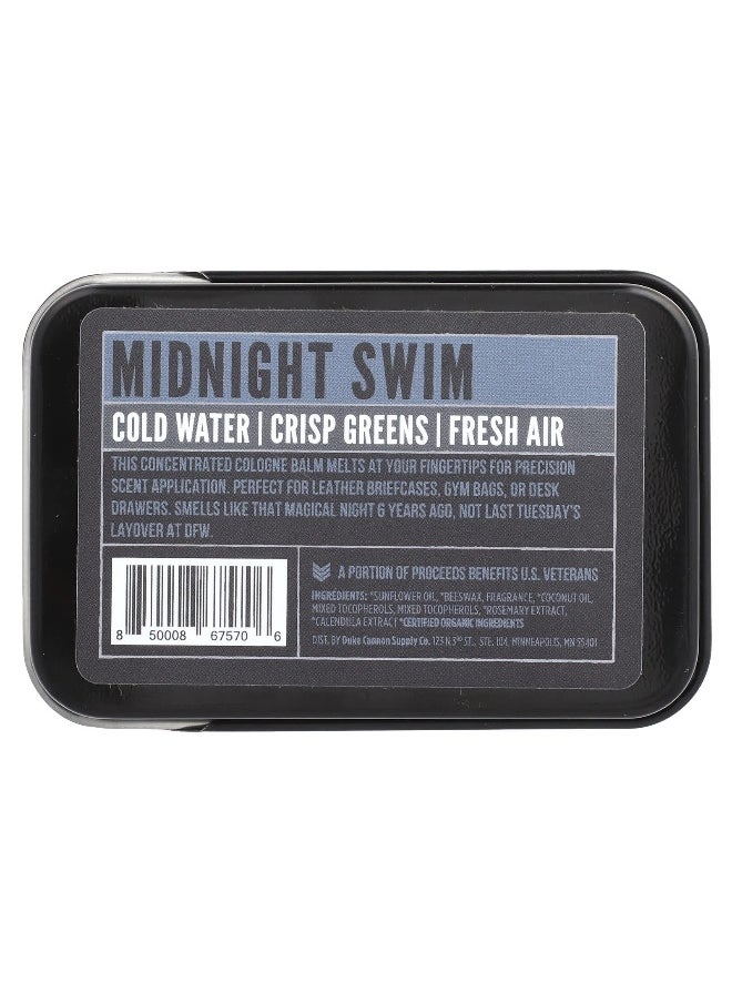 Duke Cannon Supply Co., Solid Cologne, Midnight Swim, Dark Water, 1.5 oz