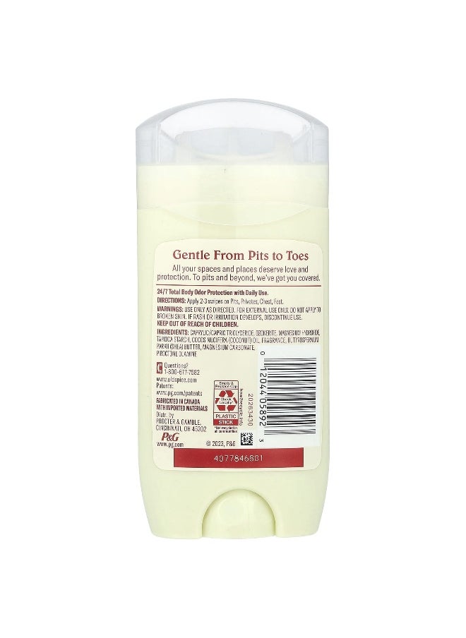 Old Spice, Gentle Man's Total Body, Deodorant Stick, Aluminum Free, Vanilla + Shea, 3 oz (85 g)