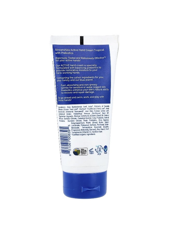 Stream2Sea, Active Hand Cream, Tropical, 3 fl oz (90 ml)