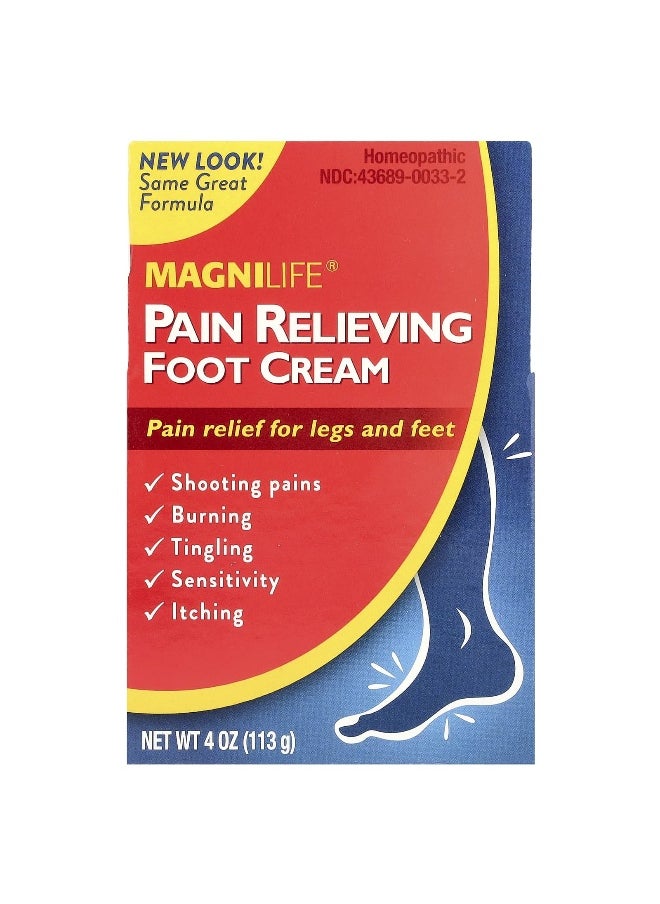 MagniLife, Pain Relieving Foot Cream, 4 oz (113 g)