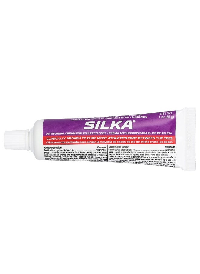 Silka, Antifungal Cream for Athlete's Foot, Full Prescription Strength, 1 oz (30 g)