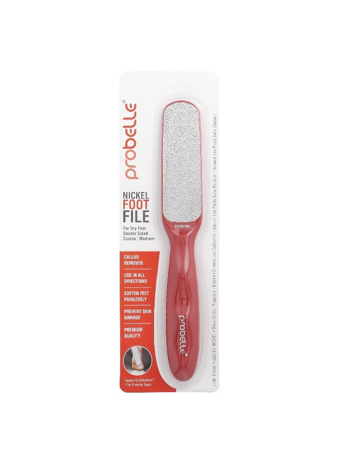 Probelle, Nickel Foot File, Coarse/Medium, 1 Count