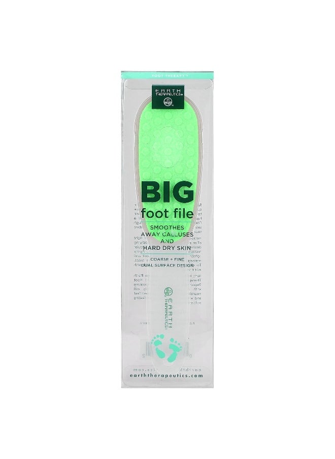 Earth Therapeutics, Big Foot File, Green and Pink, 2 Count