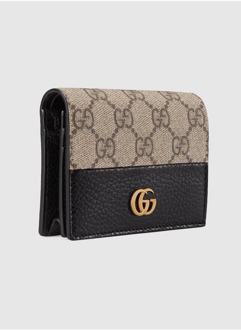 GG Marmont bi-colour card case wallet