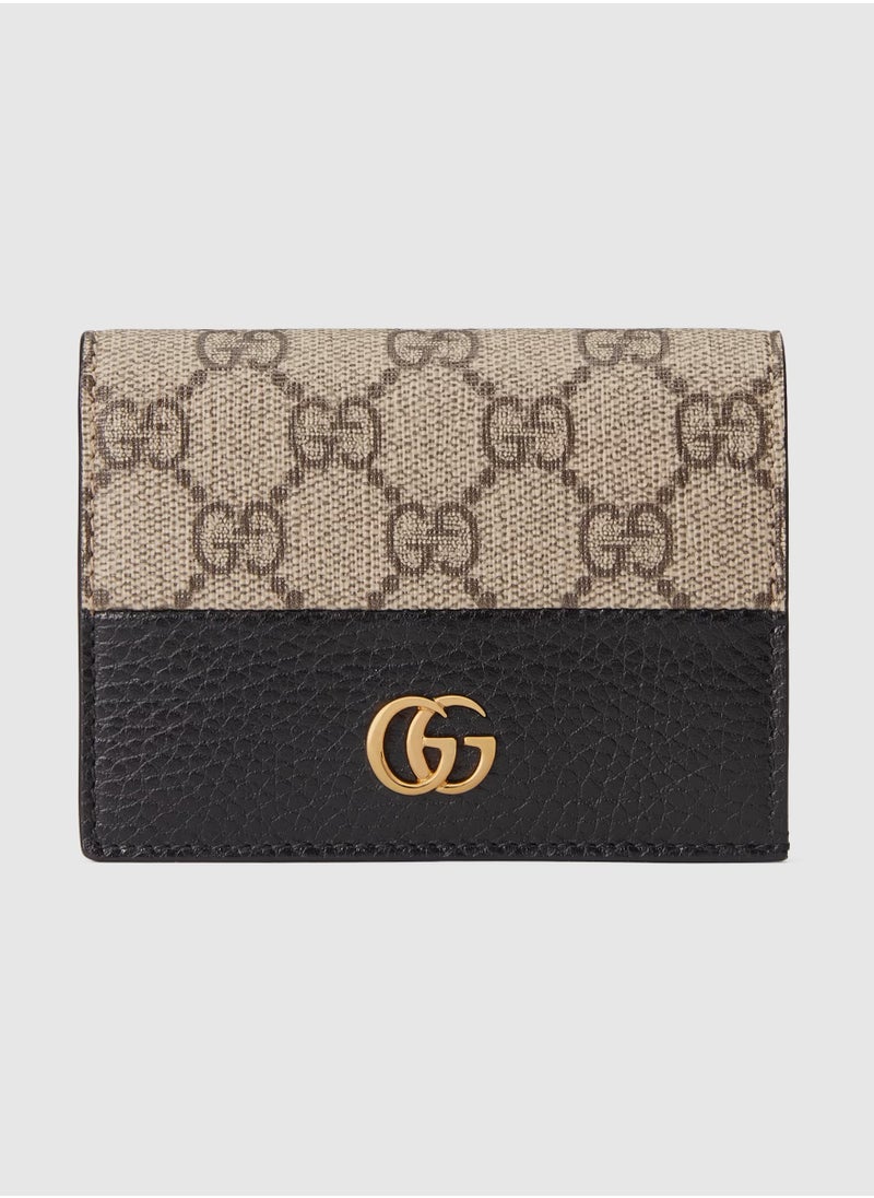 GG Marmont bi-colour card case wallet
