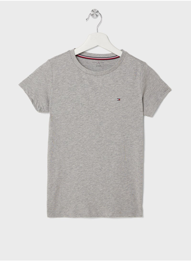 Kids 2 Pack Crew Neck T-Shirt