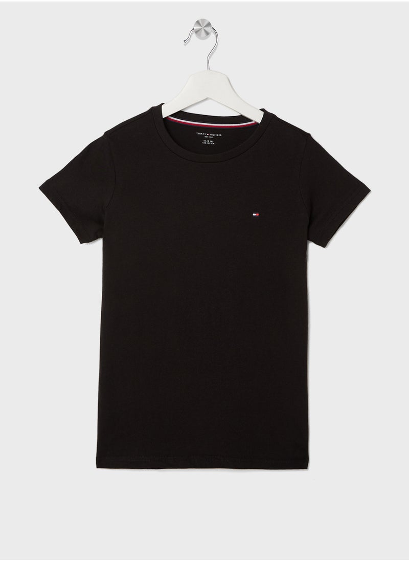 Kids 2 Pack Crew Neck T-Shirt