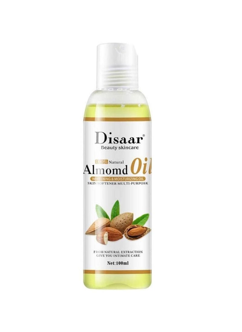DISAAR BEAUTY Snake Oil Stop Hair Remover Body Face Spray, ure Natural Almond Oil 100ml and Hair Growth Essential Oil GINGER