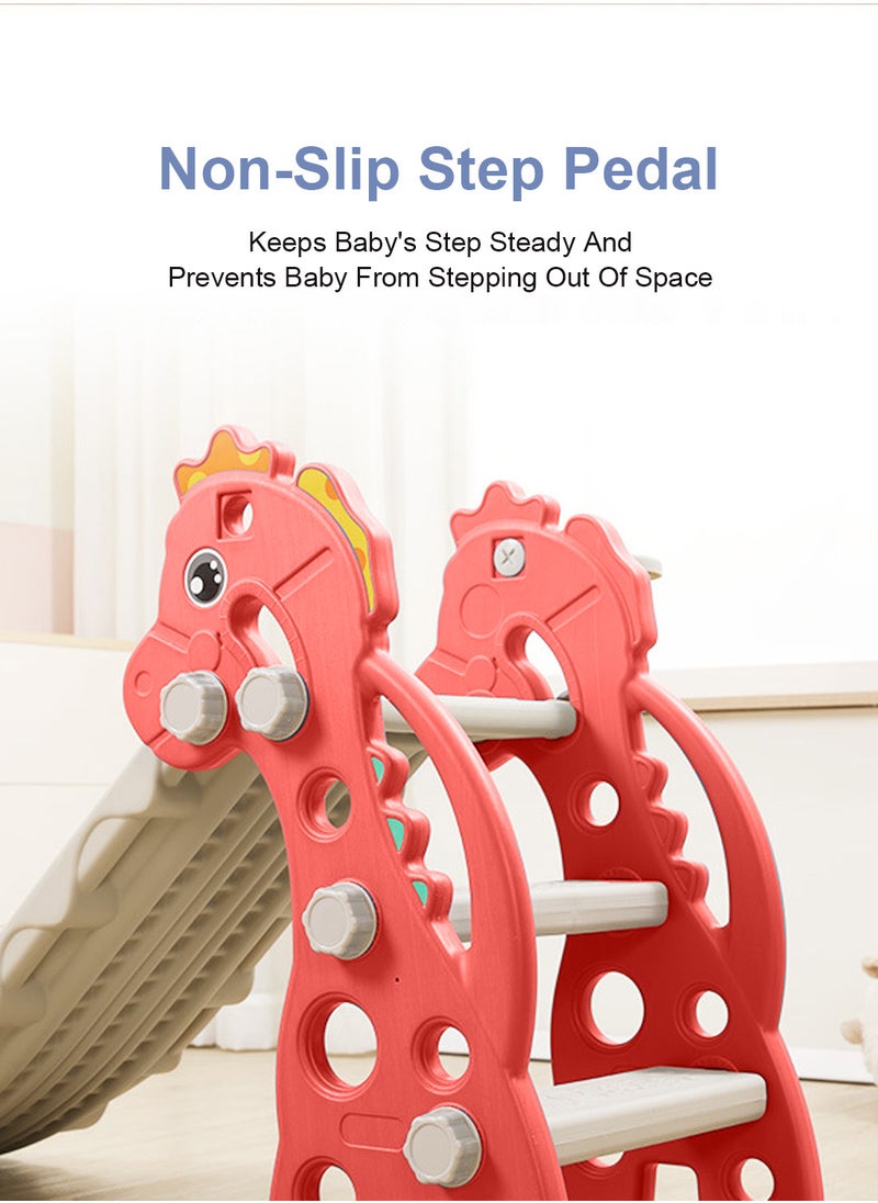 Kids folding slide Indoor Household Small Kids Slide for Toddlers baby multifunctional climbing slide combination game home indoor and outdoor Toddler Slide Basketball Hoop