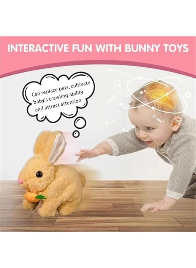 Bunny - My  Bunny Toy, Bunny  Bunny, Bunny  Bunny Toy, Interactive Bunny  Bunny-Jumping, Twitching, and Shaking Ears, Bunbi  Bunny (3PC-Brown)