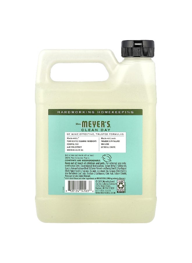 Mrs. Meyers Clean Day, Hand Soap Refill, Basil, 33 fl oz (975 ml)