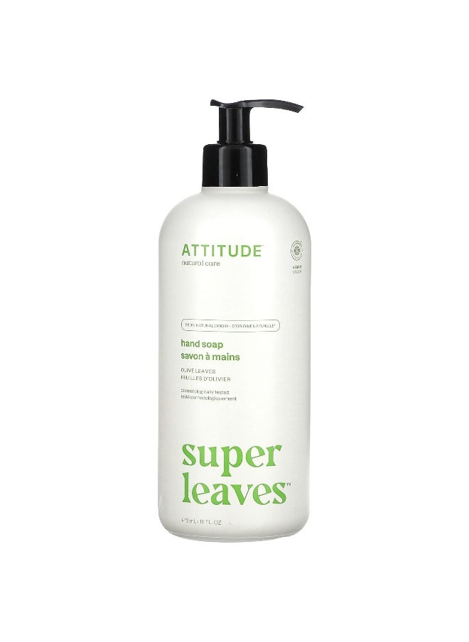 ATTITUDE, Super Leaves, Hand Soap, Olive Leaves, 16 fl oz (473 ml)