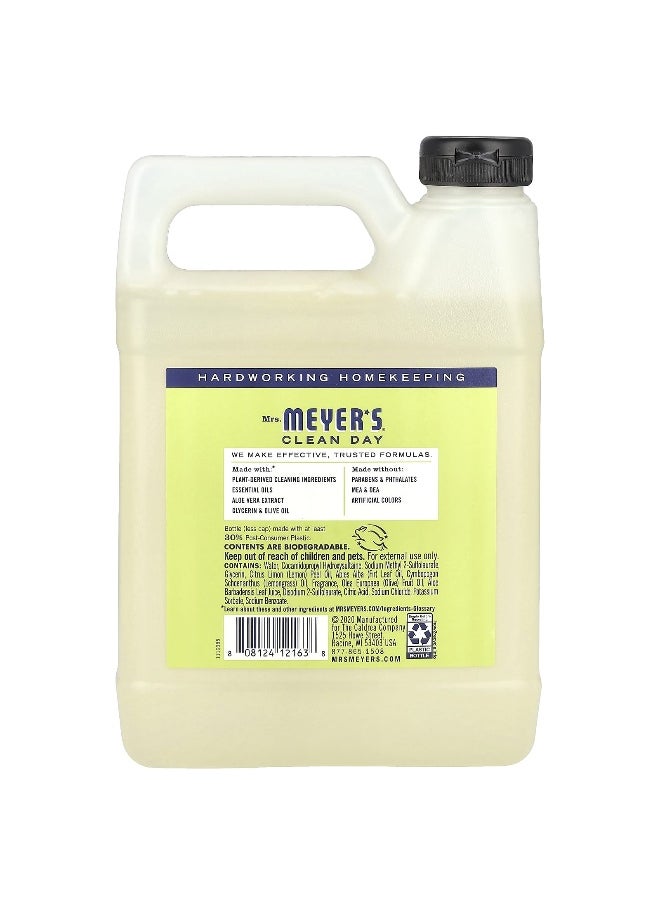 Mrs. Meyers Clean Day, Hand Soap Refill, Lemon Verbena, 33 fl oz (975 ml)
