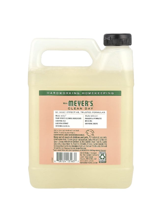 Mrs. Meyers Clean Day, Hand Soap Refill, Geranium, 33 fl oz (975 ml)