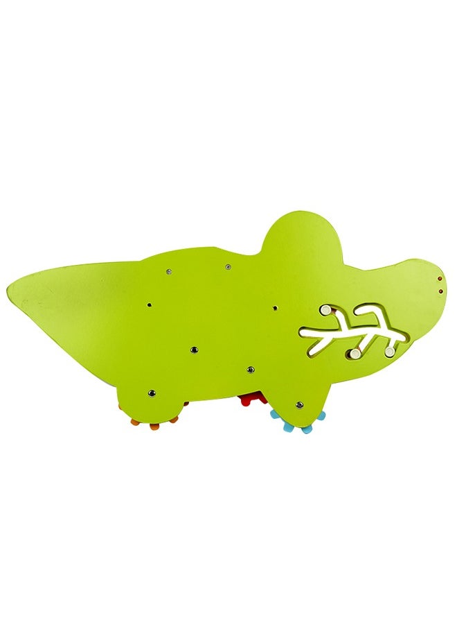 Fun Crocodile Shaped Wooden Early Education Toy Board To Stimulate Your Baby'S Enthusiasm For Exploration