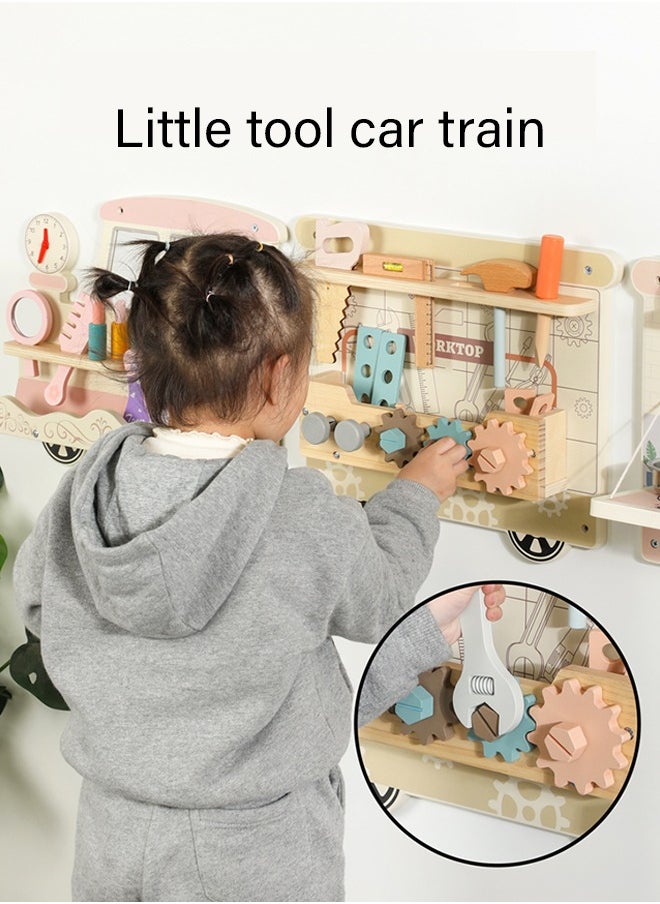 Multi-Functional Wooden Children'S Role-Play Car Set, Enjoy A Variety Of Experiences
