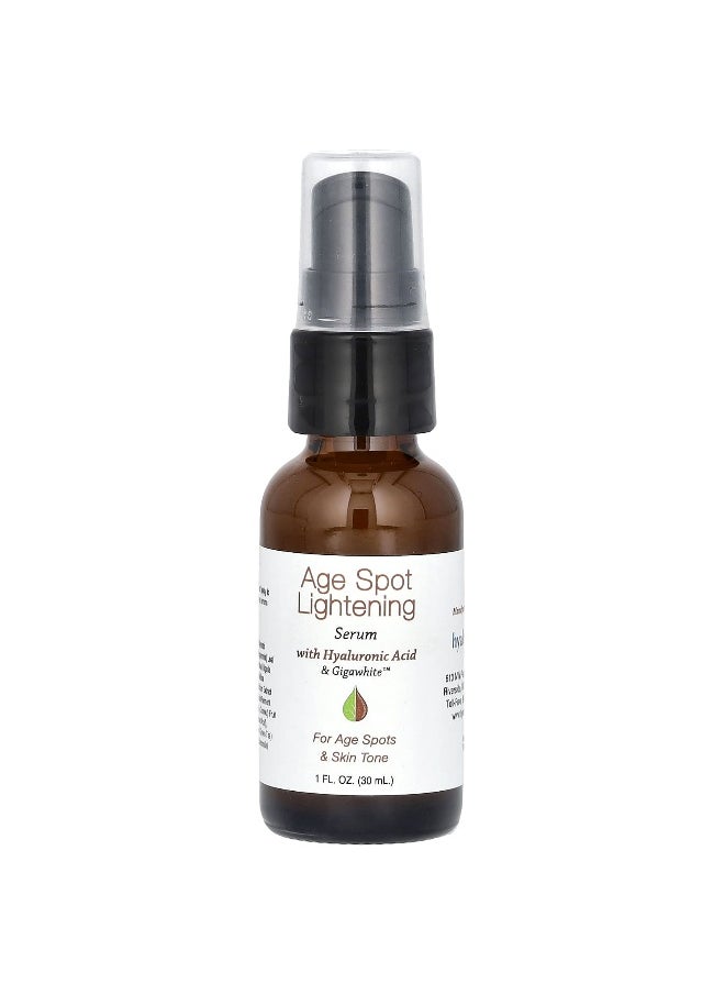 Hyalogic, Age Spot Lightening Face Serum with Hyaluronic Acid & Gigawhite, Fragrance Free, 1 fl oz (30 ml)