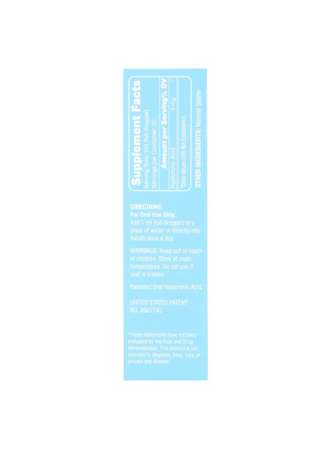 Hyalogic, Beauty From Within, HA Liquid, Non-Flavored, 3 mg, 1 oz (30 ml)