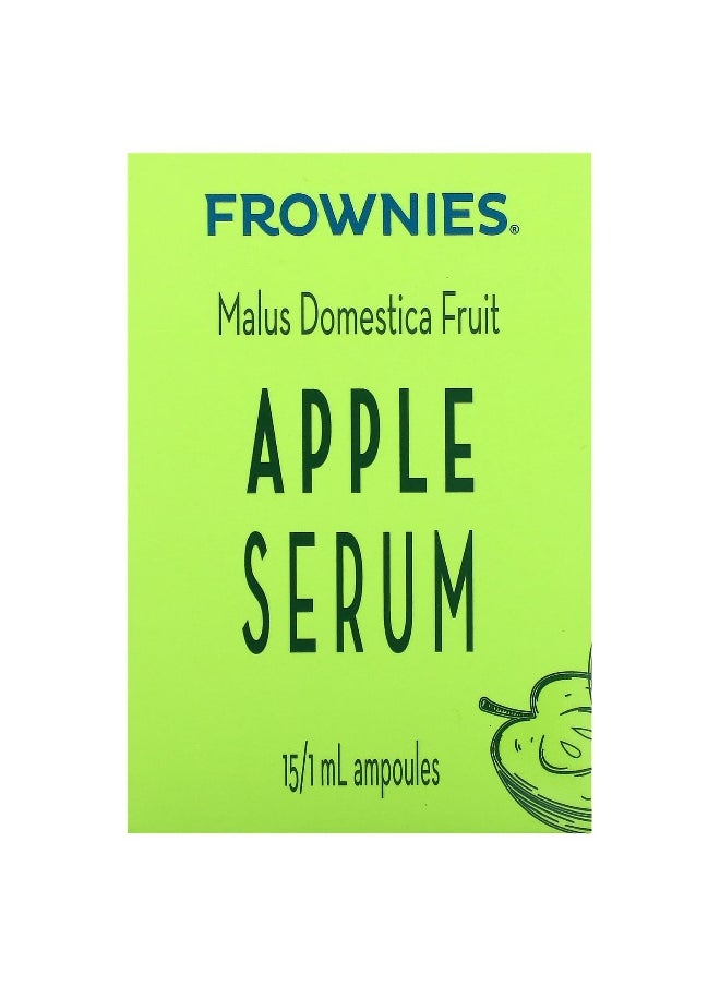Frownies, Apple Serum, 15 Ampoules, 1 ml Each