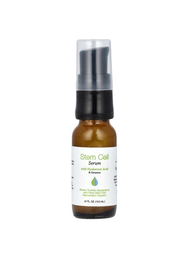 Hyalogic, Stem Cell Serum with Hyaluronic Acid & Citrustem, Fragrance Free, 0.47 fl oz (13.5 ml)