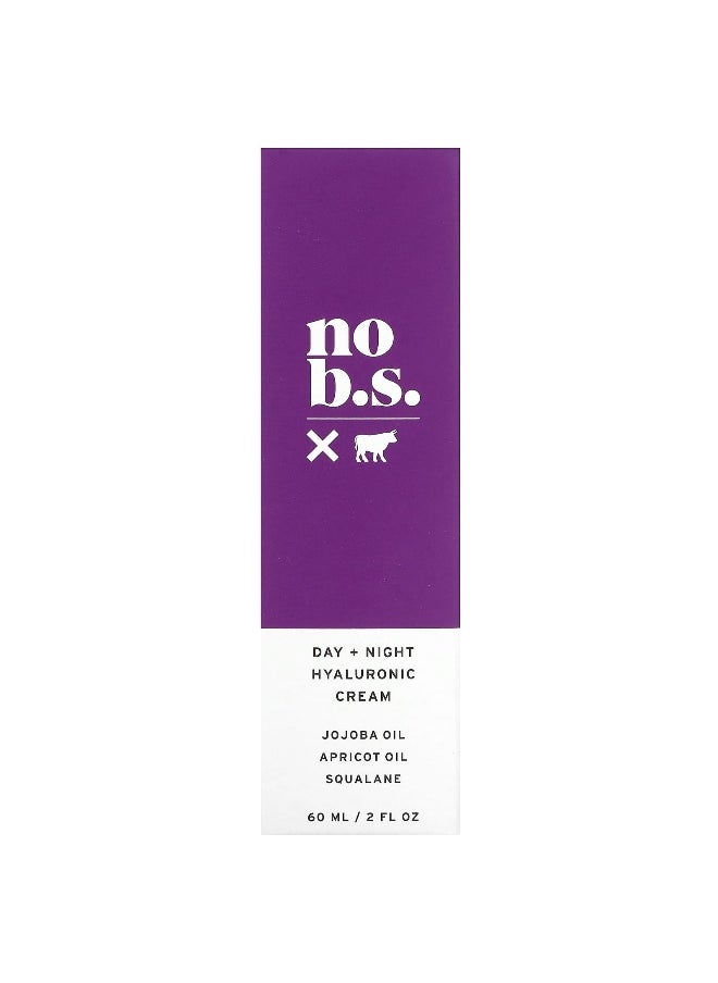 No BS Skincare, Day + Night Hyaluronic Cream, 2 fl oz (60 ml)