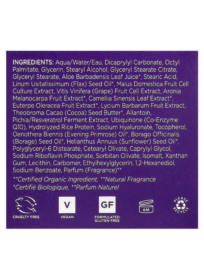 Andalou Naturals, Night Repair Cream, Resveratrol Q10, 1.7 oz (50 g)