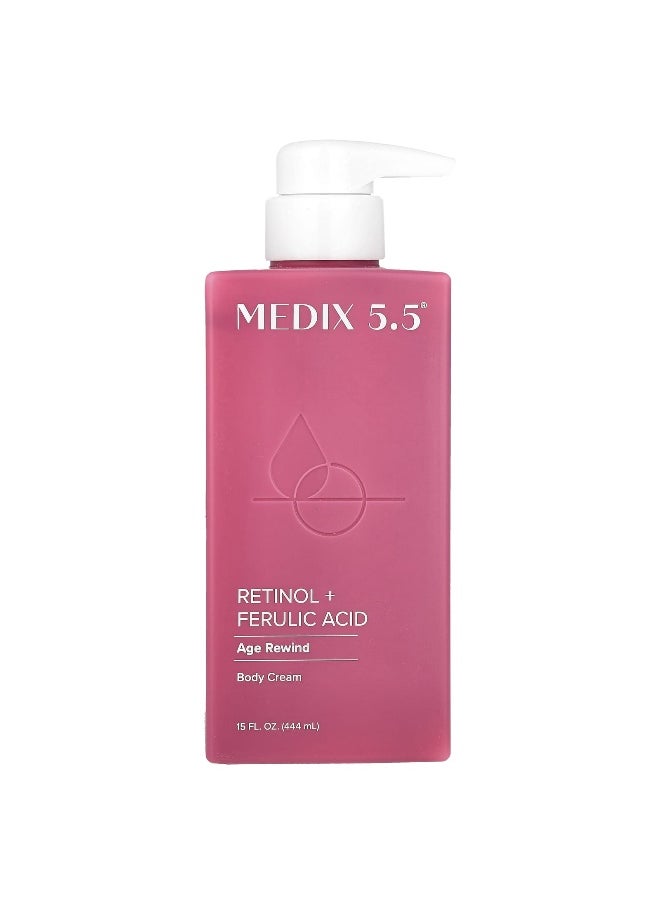 Medix 5.5, Body Cream, Retinol + Ferulic Acid, 15 fl oz (444 ml)