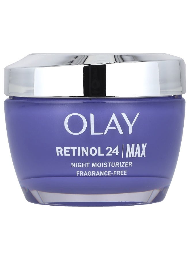 Olay, Retinol 24, Night Moisturizer, Fragrance Free, 1.7 oz (48 g)