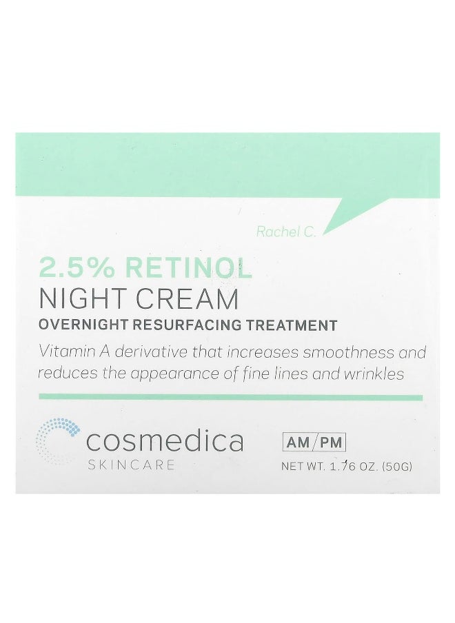 Cosmedica Skincare, 2.5% Retinol Night Cream, 1.76 oz (50 g)