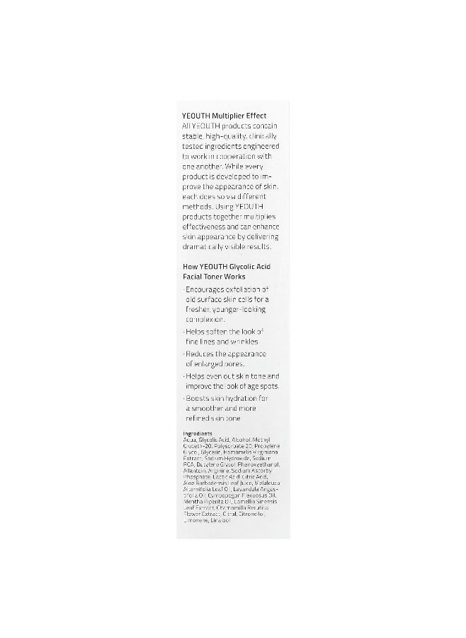 YEOUTH, Glycolic Acid Facial Toner, 6 fl oz (178 ml)